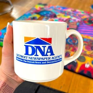 Detroit Newspaper Agency DNA  mug cup ceramic